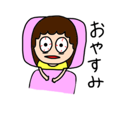 Insomnia girl sticker 2 sticker #12659631