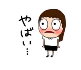 Insomnia girl sticker 2 sticker #12659638