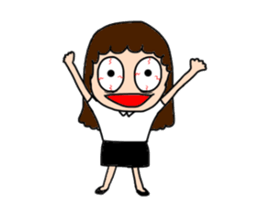 Insomnia girl sticker 2 sticker #12659649