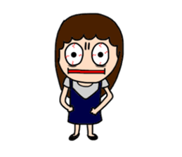 Insomnia girl sticker 2 sticker #12659655