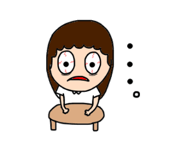 Insomnia girl sticker 2 sticker #12659657