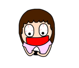 Insomnia girl sticker 2 sticker #12659660