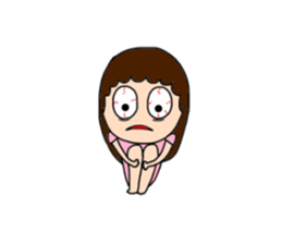 Insomnia girl sticker 2 sticker #12659663