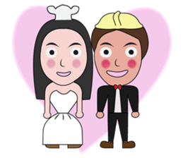 Haa-nee Wedding Series Nueng & M sticker #12660092