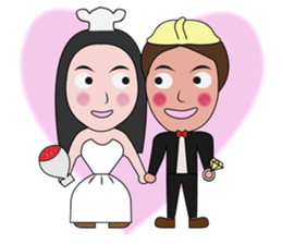 Haa-nee Wedding Series Nueng & M sticker #12660093