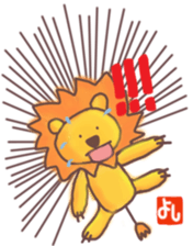 Yoshi's lion Sticker sticker #12660727