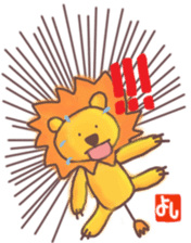 Yoshi's lion Sticker sticker #12660727