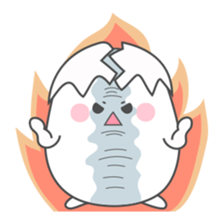 White Egg sticker #12661167