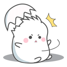 White Egg sticker #12661170
