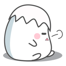 White Egg sticker #12661171