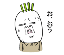 Middle-aged man of the Japanese radish3 sticker #12661179
