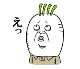 Middle-aged man of the Japanese radish3 sticker #12661181