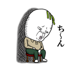 Middle-aged man of the Japanese radish3 sticker #12661189