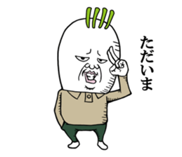 Middle-aged man of the Japanese radish3 sticker #12661205