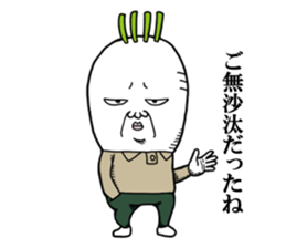 Middle-aged man of the Japanese radish3 sticker #12661211