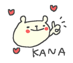 Kana cute bear stickers! sticker #12661433