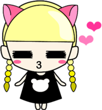 KAWAII girl "CHIBI-GYAL chan" sticker #12661520