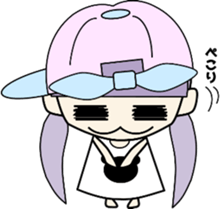 KAWAII girl "CHIBI-GYAL chan" sticker #12661526