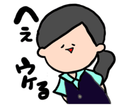 A office lady's real intention sticker #12662029