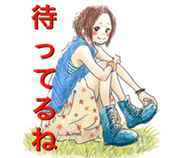 yurika coloredpencil cute sticker sticker #12662061