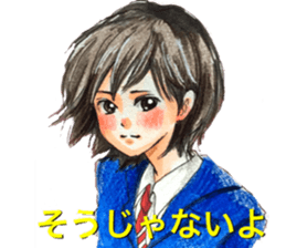 yurika coloredpencil cute sticker sticker #12662064