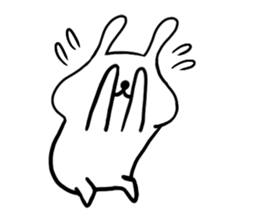 White Rabbit Pyonta sticker #12662894