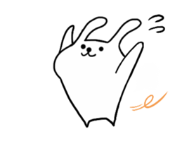 White Rabbit Pyonta sticker #12662913