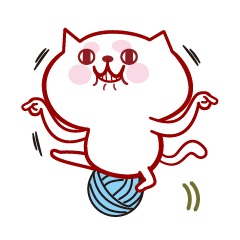 Probably it is a white, pretty cat.