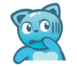 Little kitty boo sticker #12663171