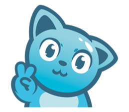 Little kitty boo sticker #12663175