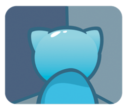 Little kitty boo sticker #12663192