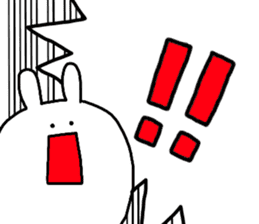 shouting rabbit sticker #12663291