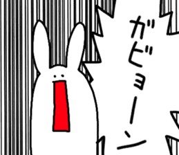 shouting rabbit sticker #12663304