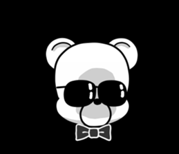 the hard boiled Kumakuma-chan sticker #12663344