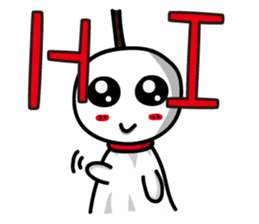 Sunny Doll Small white sticker #12663662