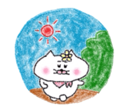 Hanachan karano tegami crayon version sticker #12664970