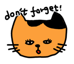 blue cat and his fish sticker #12665043