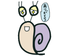 lovely snail"tumu" sticker #12665302