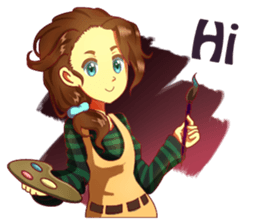 Artsy Rosy sticker #12665493