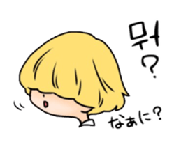 Mushroom hair Korean 2 sticker #12665813