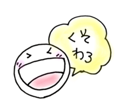 Kansai round face sticker #12666248