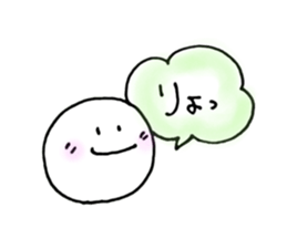 Kansai round face sticker #12666249