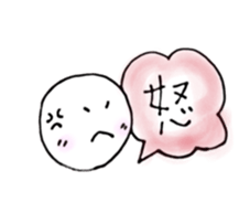 Kansai round face sticker #12666263