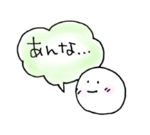 Kansai round face sticker #12666267