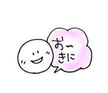 Kansai round face sticker #12666268