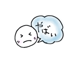 Kansai round face sticker #12666269