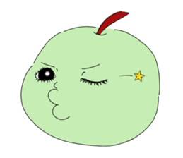 Green apple sometimes fans it sticker #12666504