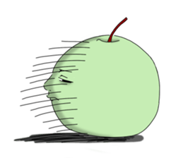 Green apple sometimes fans it sticker #12666520