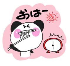 Warm fuzzy panda ! sticker #12666646