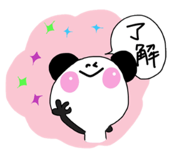 Warm fuzzy panda ! sticker #12666651